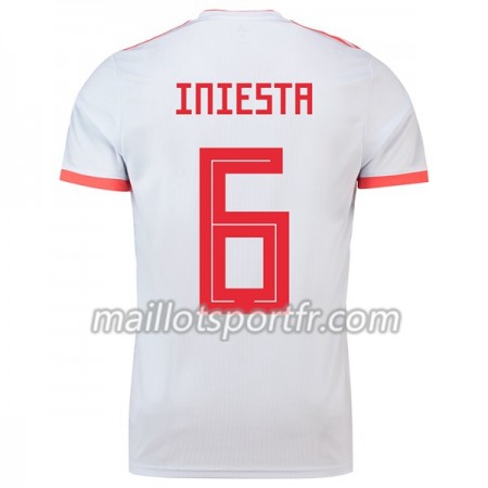 Maillot de Foot Espagne A.iniesta 6 Exterieur Coupe du monde 2018 Maillot de Foot Espagne A.iniesta 6 Exterieur Coupe du monde 2018
